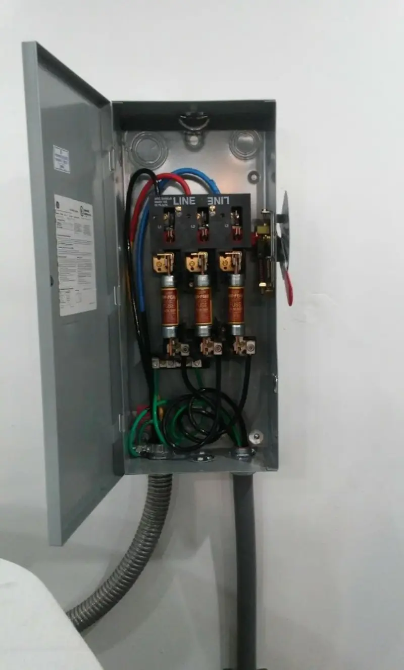 Three-phase disconnect switch installed for Electrical Wiring & Rewiring in Chico